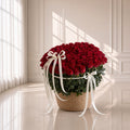 Large Red Rose Basket (60cm Tall Roses)