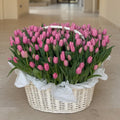 Basket of 100 Tulips