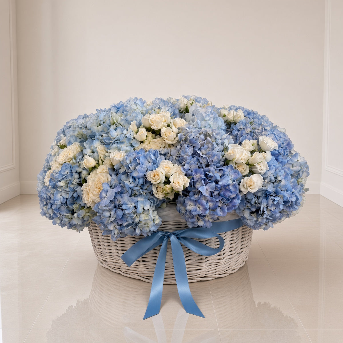 The Blue Bow Basket