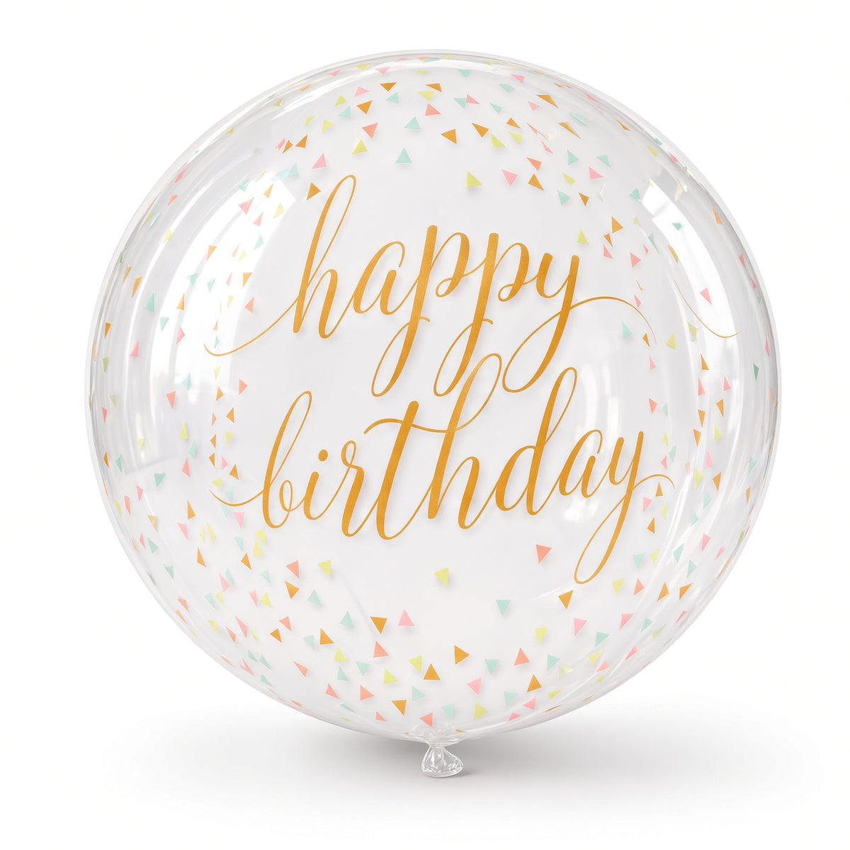 Happy Birthday Gold Balloon