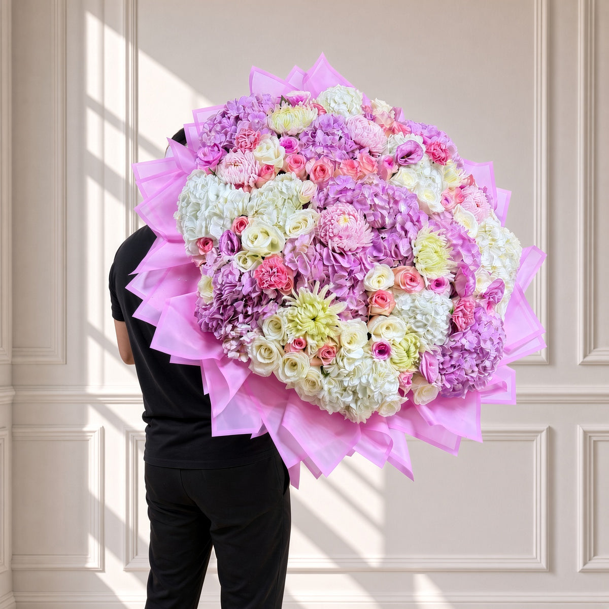 Pink White Lavender Mixed Bouquet