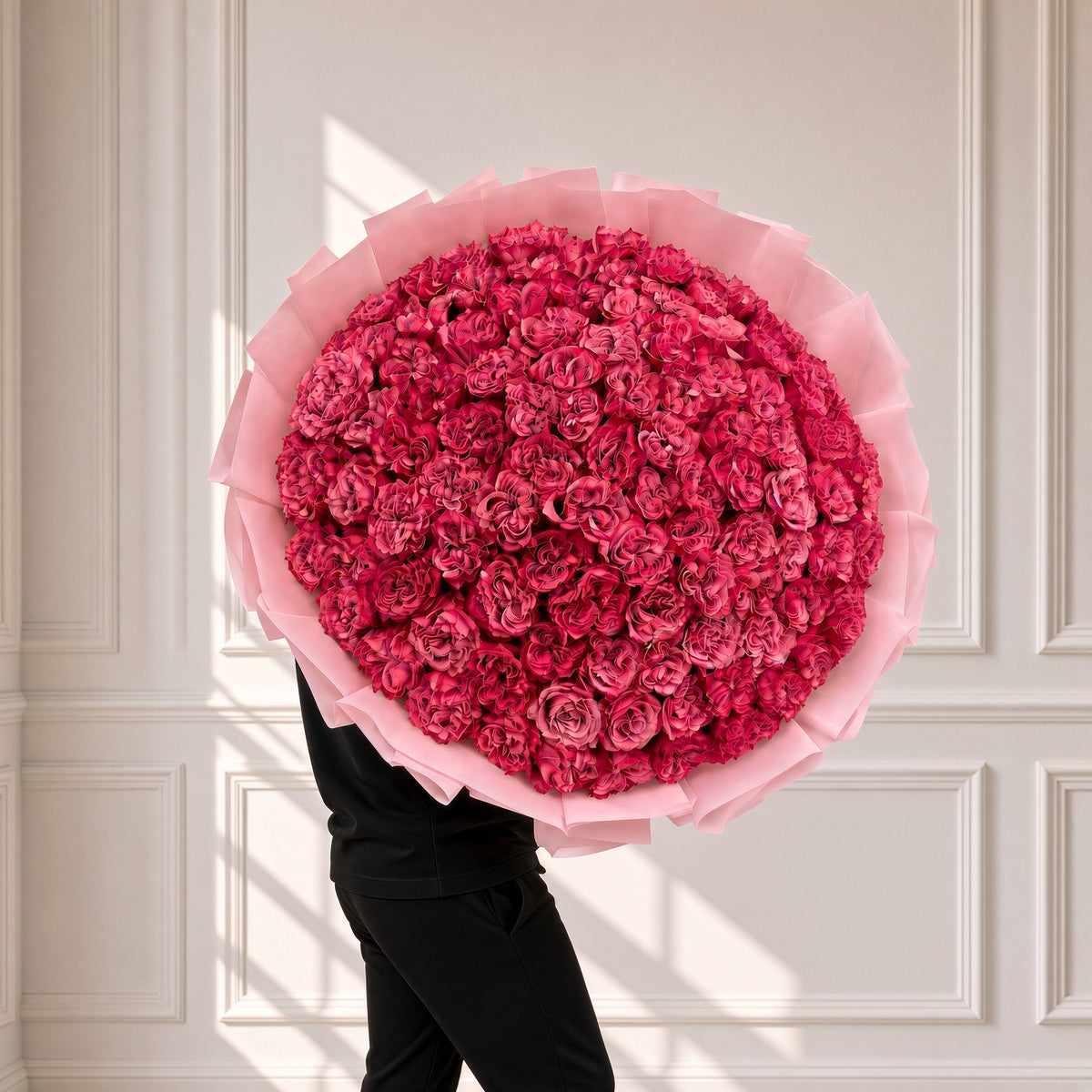 Premium Pink Garden Rose Bouquet