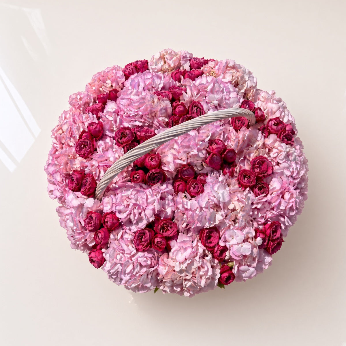 Pink Mix Rose Basket