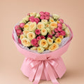 Yellow Pink Roses