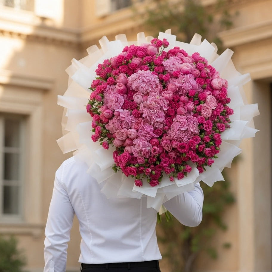 The Pink Rose & Hydrangea