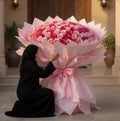 1000 Pink Roses Majestic Bouquet